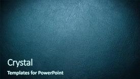  Presentation with leather - Cool new slides with blue rag paper - grunge leather texture background backdrop and a ocean colored foreground