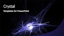  Presentation with smoke - Beautiful slide deck featuring blue-rays-smoke-abstract-background backdrop and a black colored foreground