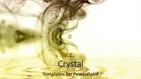  Presentation with abstract blue white - Presentation theme having blue rays smoke abstract in white background background and a blonde colored foreground