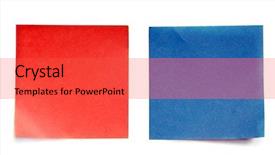  Presentation with red white blue business - PPT layouts with blue red business - color note post it background and a  colored foreground