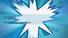  Presentation with retro television old vintage tv - Slides enhanced with blue-retro-comics-background background and a light blue colored foreground