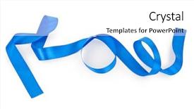  Presentation with blue ribbon bacon festival - Presentation theme featuring blue ribbon isolated on white background and a  colored foreground