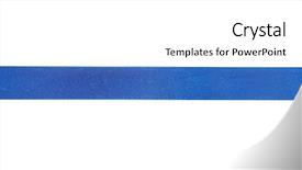  Presentation with healthcare dark blue ribbon - Slide deck featuring blue ribbon on white background background and a white colored foreground