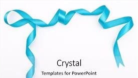  Presentation with blue ribbon - Amazing PPT theme having blue ribbon backdrop and a  colored foreground