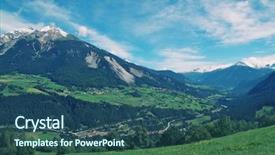  Presentation with alpine - Theme consisting of shooting motorbike model on a white background background and a dark gray colored foreground