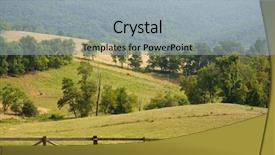  Presentation with sky - Cool new PPT layouts with blue ridge - view of high elevation fields backdrop and a light blue colored foreground