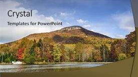  Presentation with blue mountain - Amazing theme having blue ridge - yonah mountain in north georgia backdrop and a light blue colored foreground