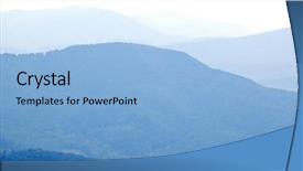  Presentation with rolling hills - Theme featuring blue ridge mountain rolling hills background and a  colored foreground