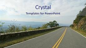  Presentation with rolling hills - Beautiful theme featuring blue-ridge-mountain-rolling-hills backdrop and a sky blue colored foreground