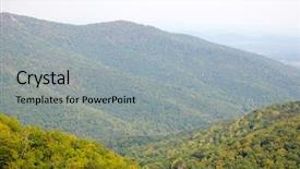  Presentation with blue ridge mountains - PPT layouts with blue ridge mountains background and a light gray colored foreground