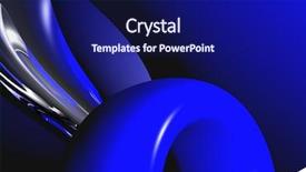  Presentation with wires - Cool new PPT theme with blue ring wires 01 backdrop and a navy blue colored foreground