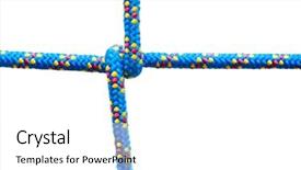  Presentation with rope - Amazing theme having blue-rope-knot-isolated backdrop and a white colored foreground