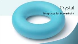  Presentation with rubber - PPT theme with blue-rubber-ring-carpal-expander background and a light blue colored foreground