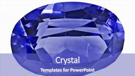  Presentation with sapphire - Slide deck featuring blue sapphire isolated on white background and a cobalt blue colored foreground