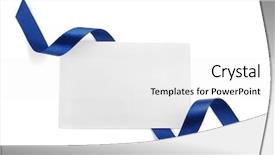  Presentation with blue ribbon bacon festival - Cool new presentation with blue satin ribbon and card backdrop and a white colored foreground