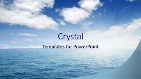  Presentation with sea sun - PPT layouts consisting of blue sea and sun background and a light blue colored foreground
