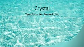  Presentation with blue waves - PPT layouts with blue sea surface with waves background and a seafoam green colored foreground