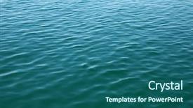  Presentation with blue waves - Cool new PPT layouts with blue sea surface with waves backdrop and a ocean colored foreground