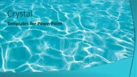  Presentation with sea water - Amazing slide set having blue-sea-water-caustics backdrop and a teal colored foreground