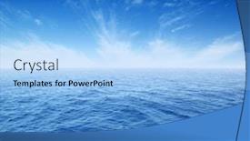  Presentation with sea water - PPT layouts with blue-sea-water-surface background and a light blue colored foreground