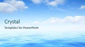  Presentation with sea water - PPT layouts enhanced with blue sea water surface background and a cool aqua colored foreground