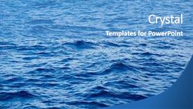  Presentation with navy blue - PPT theme enhanced with blue seascape background and a  colored foreground