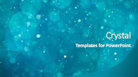  Presentation with shiny - Beautiful slide deck featuring blue shiny bokeh background backdrop and a teal colored foreground