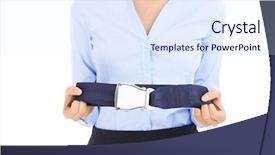  Presentation with blue - Slide deck having blue shirt showing belt background and a sky blue colored foreground