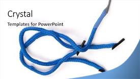  Presentation with oktoberfest bavarian white and blue - Presentation theme with blue shoelaces isolated on white background and a white colored foreground