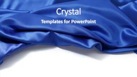  Presentation with silk - Cool new slide deck with blue silk background close up backdrop and a cobalt blue colored foreground