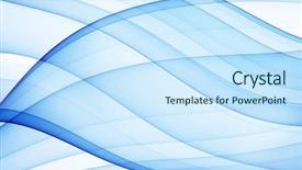  Presentation with dynamic - Slides having blue silky curves - abstract rendered background and a cool aqua colored foreground