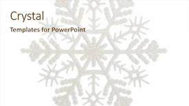  Presentation with silver snowflakes - Beautiful theme featuring blue silver christmas - snowflakes isolated on white background backdrop and a cream colored foreground