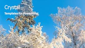  Presentation with skies - Cool new presentation theme with blue skies white fairytale backdrop and a teal colored foreground