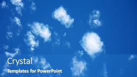  Presentation with rain sky - Theme enhanced with blue-sky-a-blue-sky background and a teal colored foreground