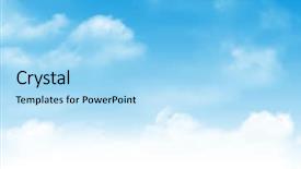  Presentation with hud abstract polygonal space blue - Presentation design featuring blue sky and clouds abstract background and a light blue colored foreground