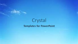  Presentation with blue green - Audience pleasing presentation design consisting of blue-sky-and-field backdrop and a light blue colored foreground