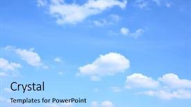  Presentation with sky blue - Presentation theme having blue sky and lots small background and a light blue colored foreground