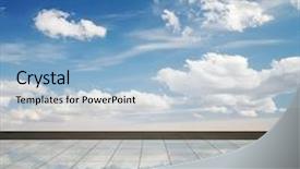  Presentation with mirror - Slide deck featuring computer network connection digital technology background and a mint green colored foreground