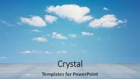  Presentation with sky blue - Amazing slide deck having blue sky and mirror floor backdrop and a light blue colored foreground