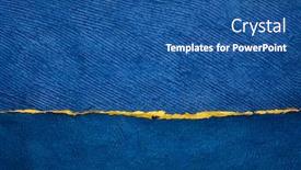  Presentation with ocean - Presentation theme featuring blue-sky-and-ocean-colorful background and a ocean colored foreground