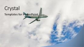  Presentation with sky sun - PPT layouts consisting of blue sky and sun view background and a  colored foreground