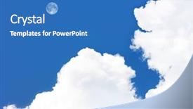  Presentation with night sky little plane moon - Slides featuring blue sky and the pale background and a teal colored foreground