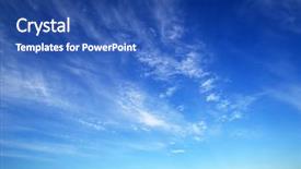  Presentation with blue sky - Slide deck enhanced with blue sky and white clouds background and a ocean colored foreground