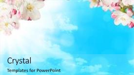  Presentation with blue sky - PPT layouts featuring blue sky background free background and a arctic colored foreground