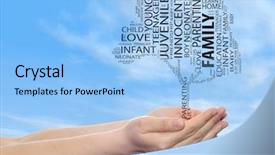  Presentation with education love - Audience pleasing slide set consisting of concept or conceptual black text backdrop and a light blue colored foreground