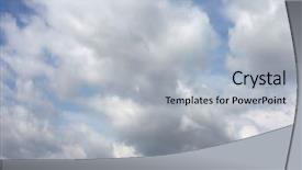  Presentation with sky blue - Presentation theme with blue sky background with gray background and a light gray colored foreground