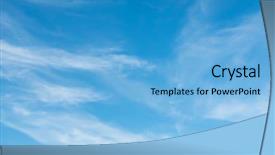  Presentation with blue sky - Slide deck having blue sky background with soft background and a light blue colored foreground