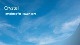  Presentation with plain clear navy blue blue and white cloudy - Slide set enhanced with blue sky background with soft background and a  colored foreground