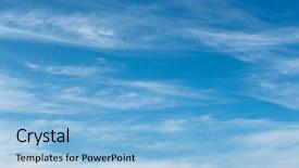  Presentation with sky blue - Beautiful presentation design featuring blue sky background with soft backdrop and a  colored foreground