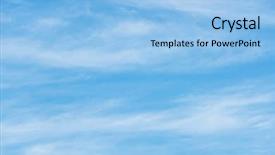  Presentation with sky blue - Slide deck featuring blue sky background with soft background and a  colored foreground